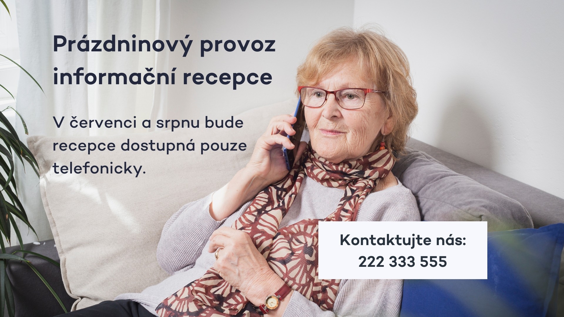 Prázdninový provoz recepce